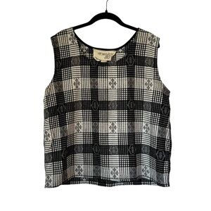 Ace & Jig Womens Cotton Woven Top Sleeveless Boxy Beachy Coastal Size Large